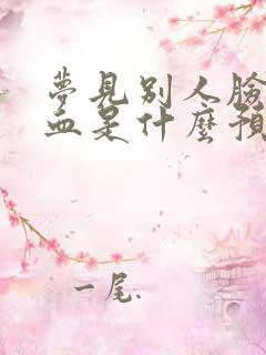 梦见别人脸上有血是什么预兆解梦