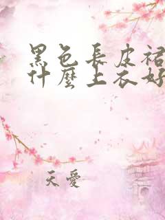 黑色长皮裙搭配什么上衣好看