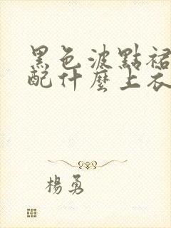 黑色波点裙子搭配什么上衣