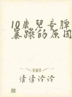 10岁儿童脾气暴躁的原因