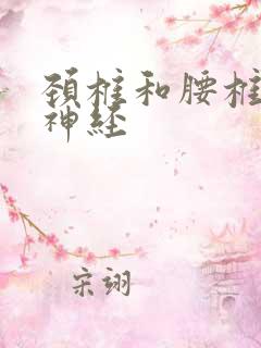 颈椎和腰椎压迫神经