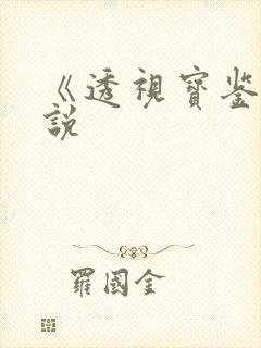 《透视宝鉴》小说