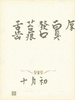 舌苔发白厚腻有齿痕口臭