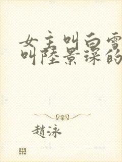 女主叫白雪男主叫陆景琛的小说