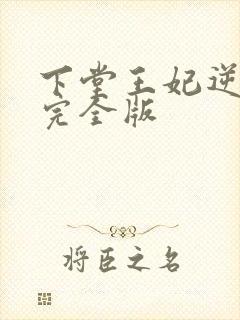 下堂王妃逆袭记完全版