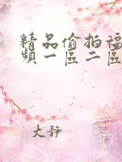 精品偷拍福利视频一区二区