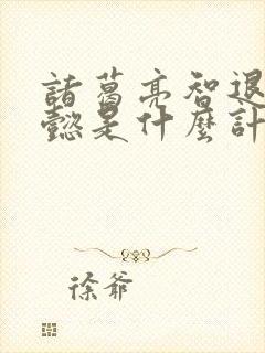 诸葛亮智退司马懿是什么计谋