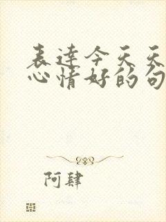 表达今天天气好心情好的句子