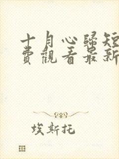 十月心归短剧免费观看最新集数