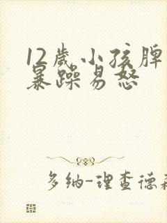 12岁小孩脾气暴躁易怒