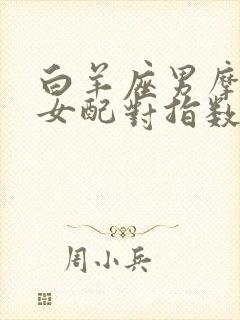 白羊座男摩羯座女配对指数