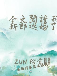 全文阅读 我的新郎逃婚了