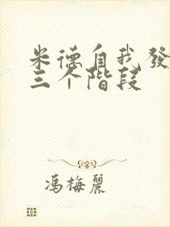 米德自我发展的三个阶段