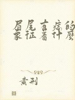 眉尾有痣的男人象征着什么意思