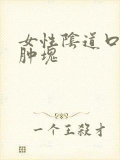 女性阴道口内有肿块