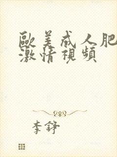 欧美成人肥熟妇激情视频