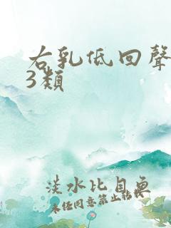 右乳低回声结节3类