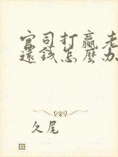 官司打赢老赖不还钱怎么办