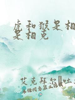 虎和猴是相冲还是相克