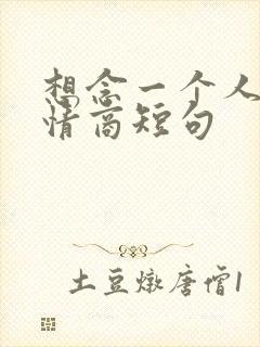 想念一个人的高情商短句