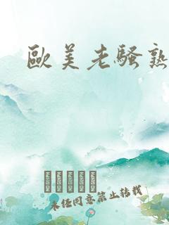 欧美老骚熟妇