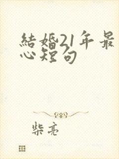 结婚21年最暖心短句