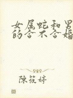 女属蛇和男属兔的合不合婚