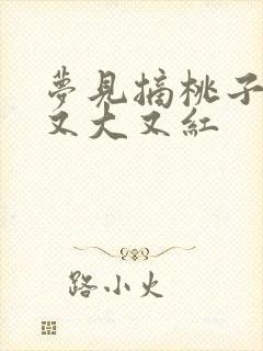 梦见摘桃子成熟又大又红