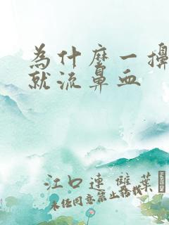 为什么一擤鼻涕就流鼻血