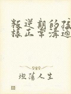 叛逆期的孩子怎样正常沟通