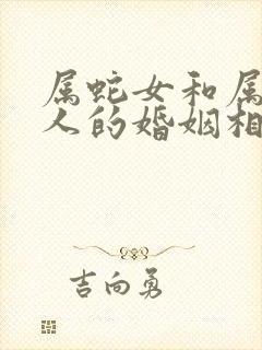 属蛇女和属马男人的婚姻相配吗