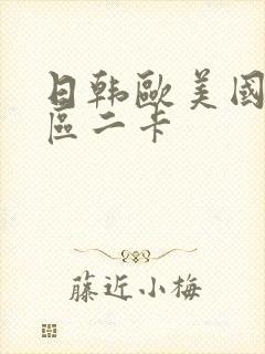 日韩欧美国产一区二卡