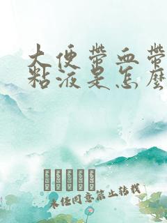 大便带血带白色粘液是怎么回事