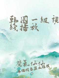 韩国一级视频在线播放