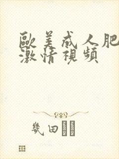 欧美成人肥熟妇激情视频