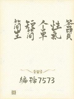 简短个性签名女生简单气质