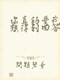 你真的爱我吗我想得到回答是什么歌