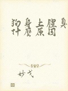 狗身上腥臭味重什么原因