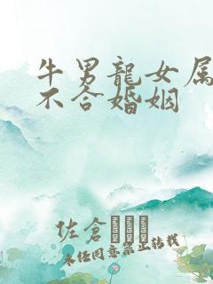 牛男龙女属相合不合婚姻