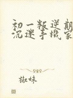 初一叛逆期男孩沉迷手机家长应怎么办