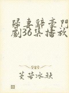 归妻辞豪门路短剧36集播放