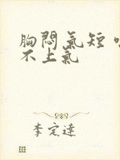 胸闷 气短 喘不上气