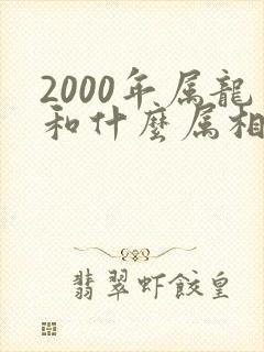 2000年属龙和什么属相最配