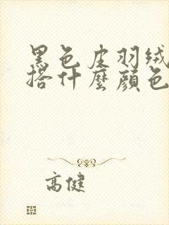 黑色皮羽绒服内搭什么颜色好看