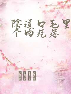 阴道口毛里有一个肉疙瘩