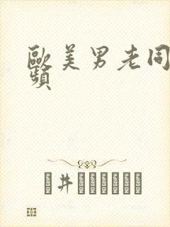 欧美男老同性视频