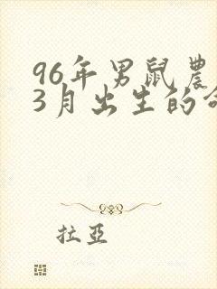 96年男鼠农历3月出生的命运