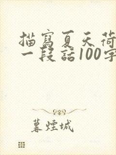 描写夏天荷花的一段话100字左右