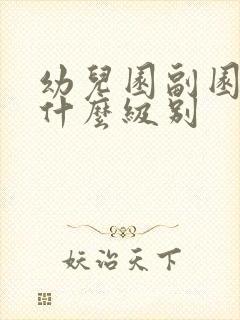 幼儿园副园长是什么级别