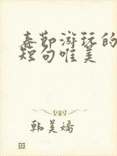 春节游玩的句子短句唯美